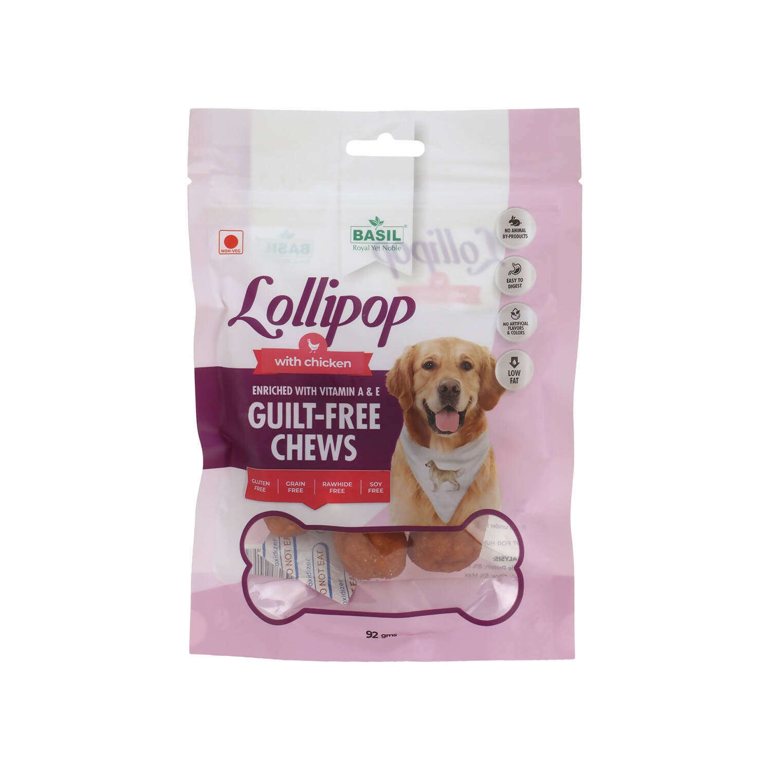 Basil Lollipop Guilt Free Chew Treat For Dogs PetKonnect