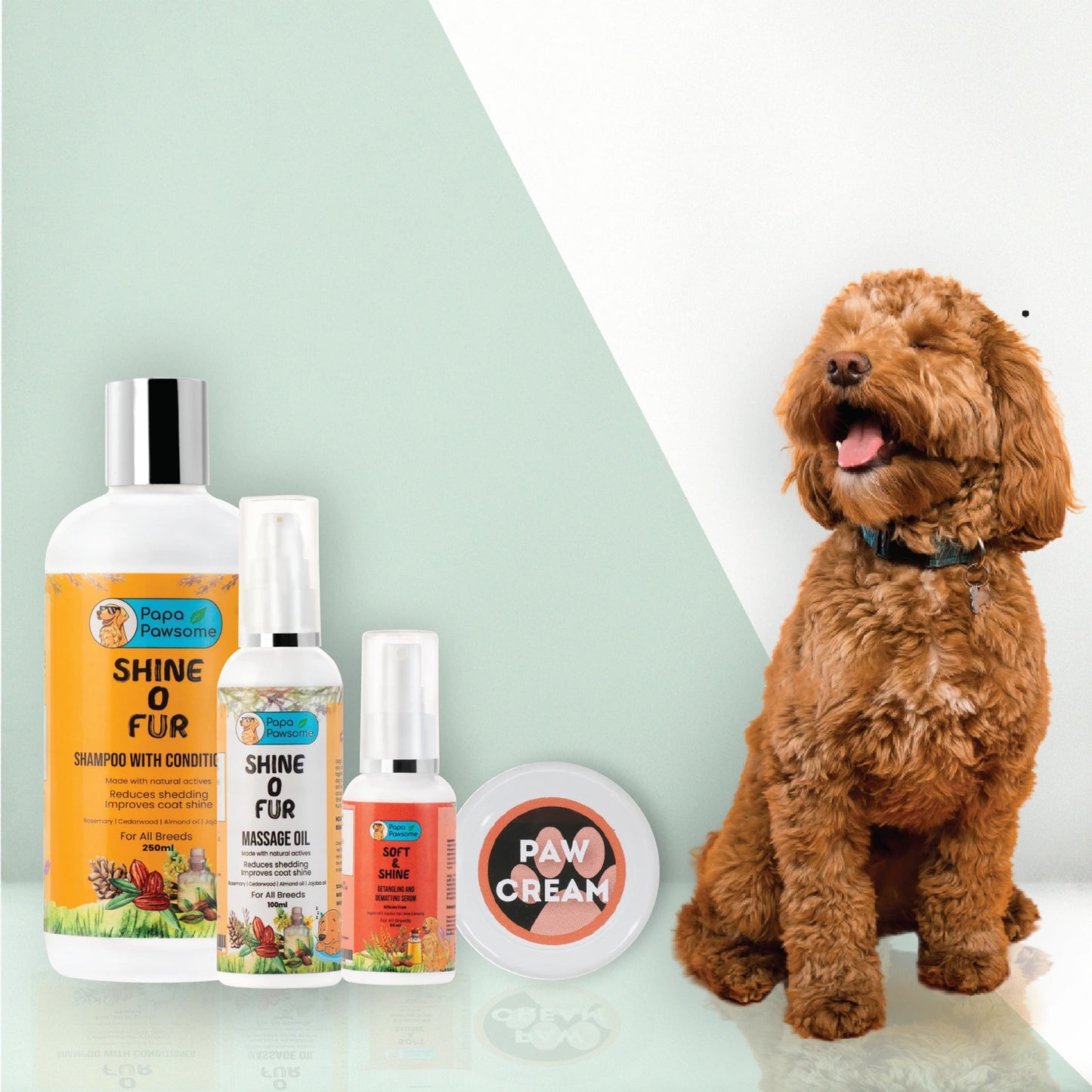 Papa Pawsome - Shine O Fur Spa Kit For Dogs