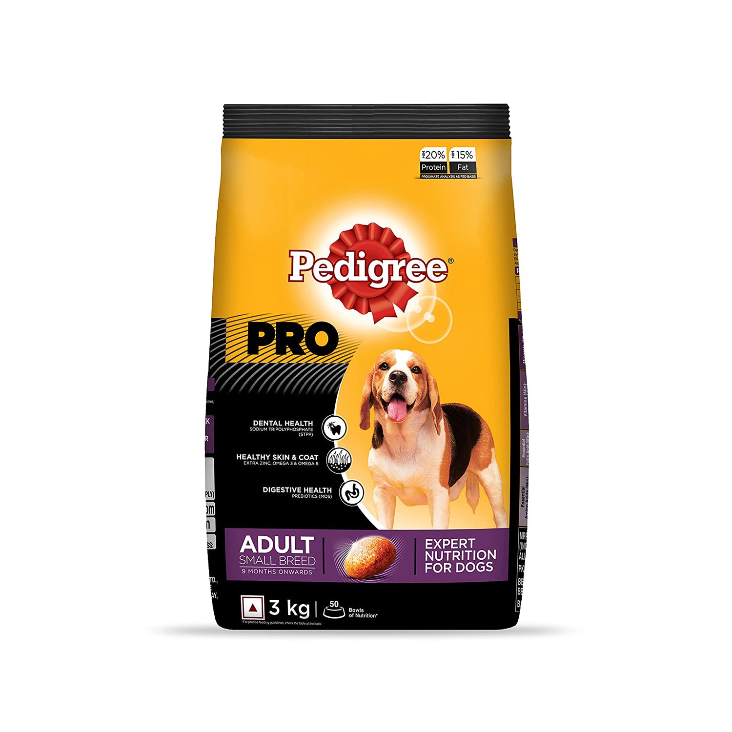 Pedigree PRO Expert Nutrition Adult Small Breed Dogs 9 Months Onwards Dry Dog Food