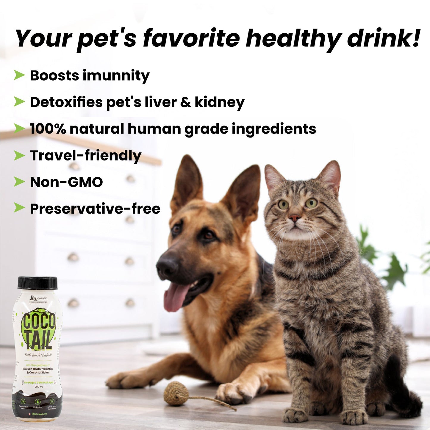 Coco Tail - Healthy Energy Drink for Dogs & Cats