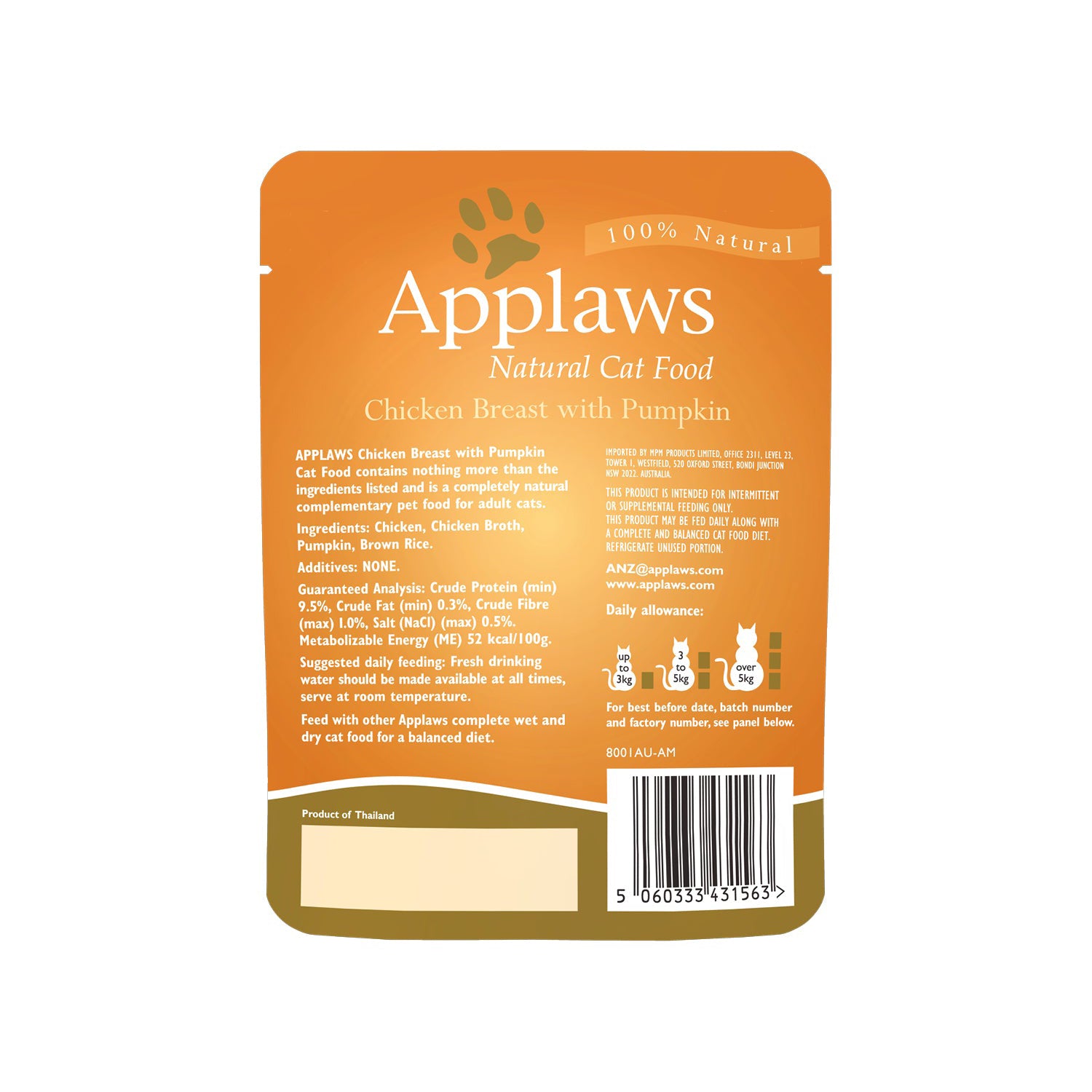 Applaws chicken and pumpkin hotsell cat food