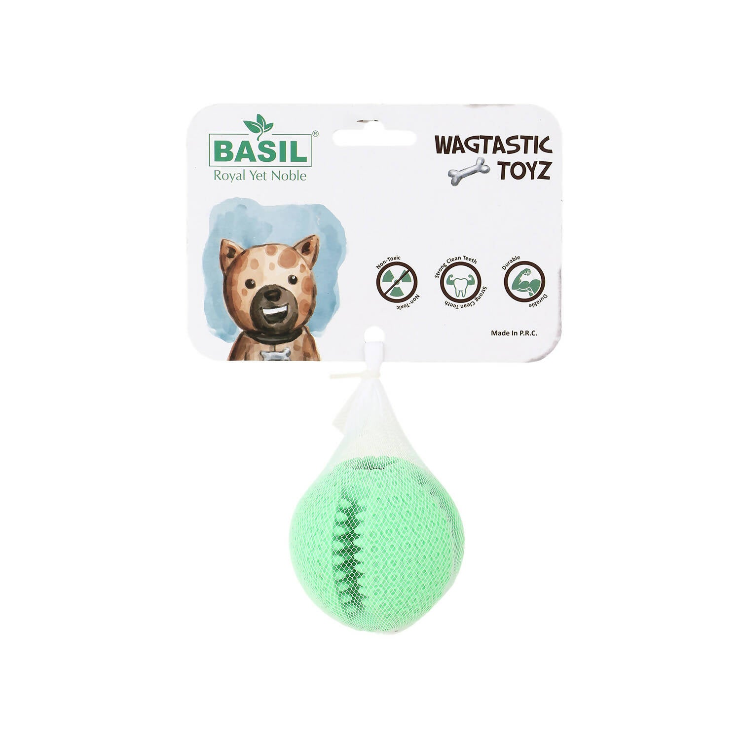 Basil Solid Ball with Hollow centre Grooves in Sides Toy For