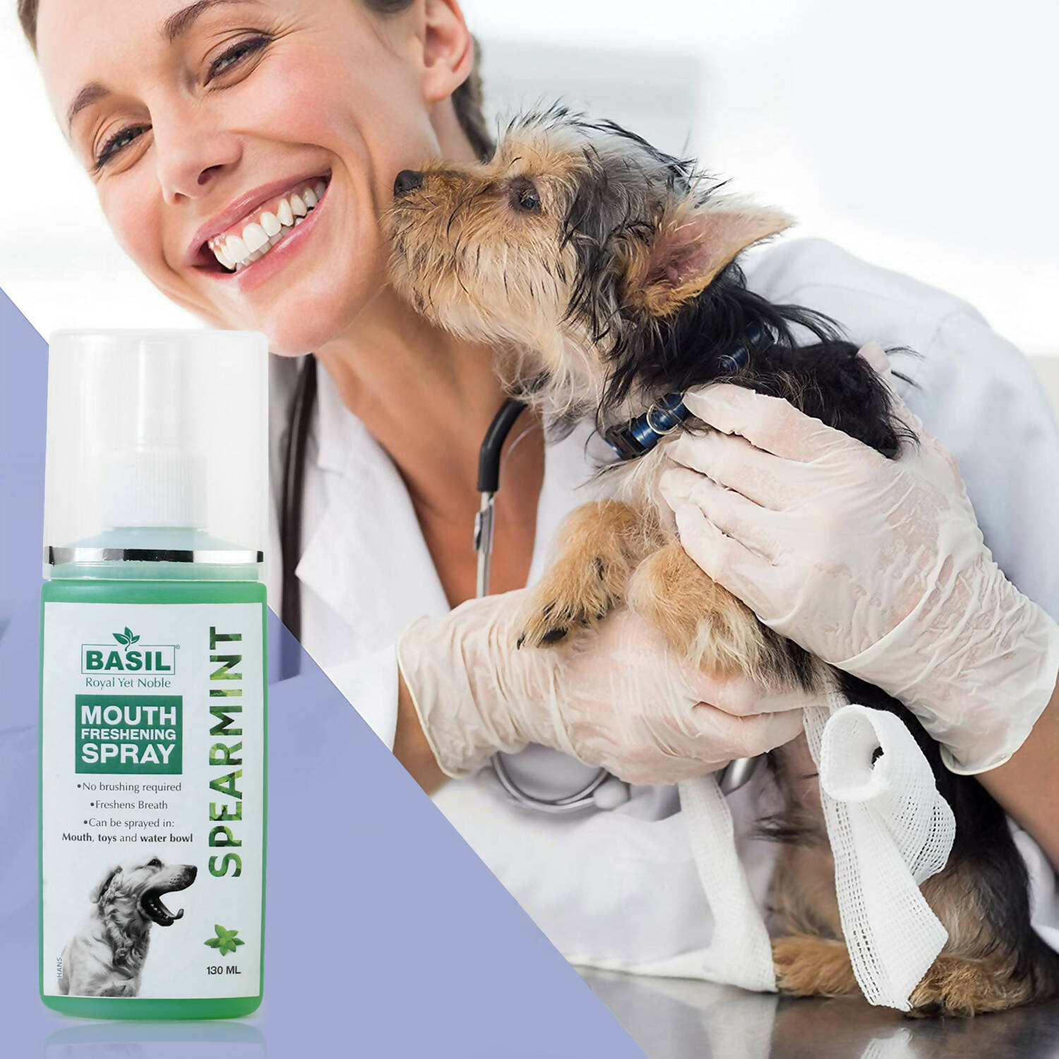 Basil Mouth Spray Spearmint For Dogs PetKonnect