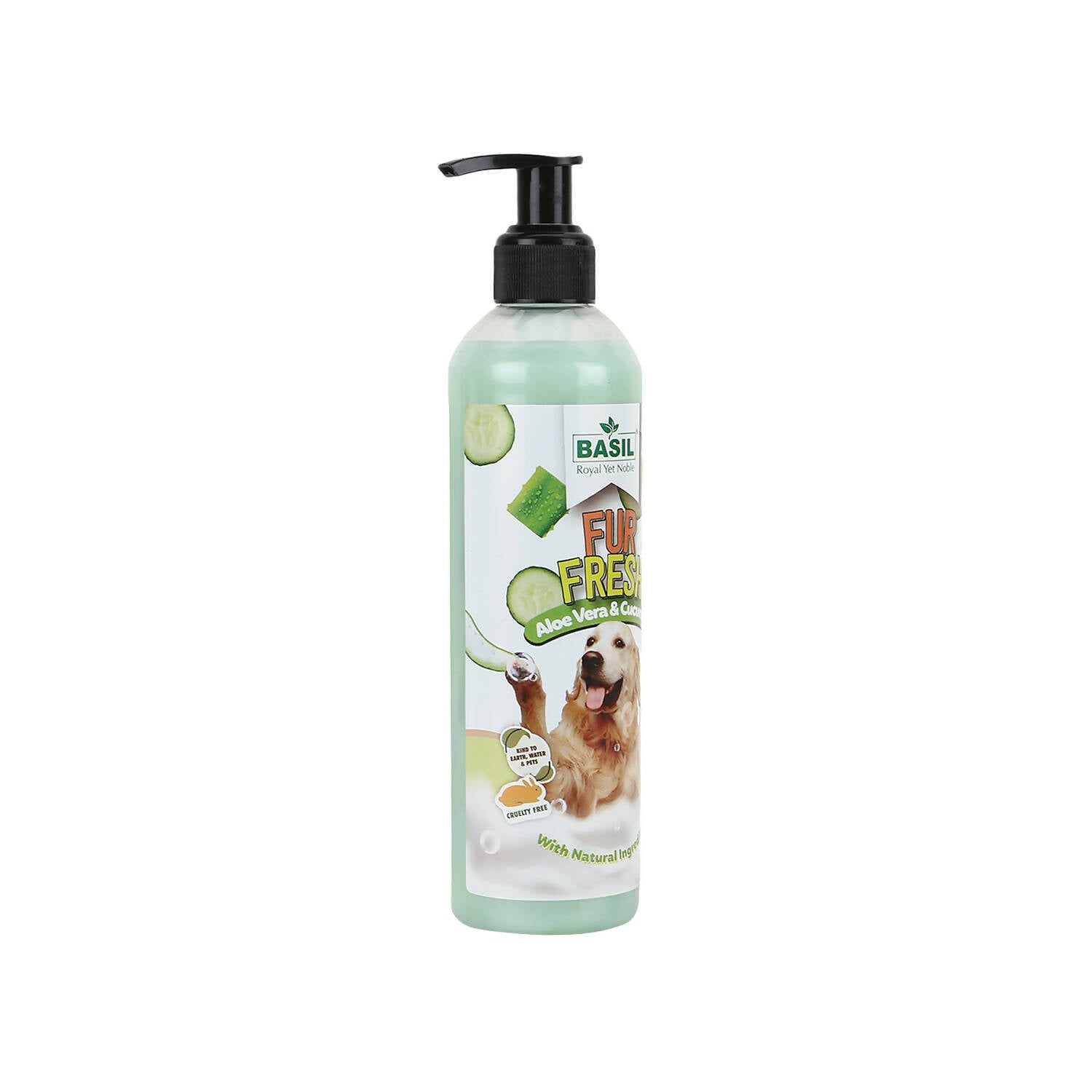 Basil Fur Fresh Aloe Cucumber Shampoo For Dogs PetKonnect