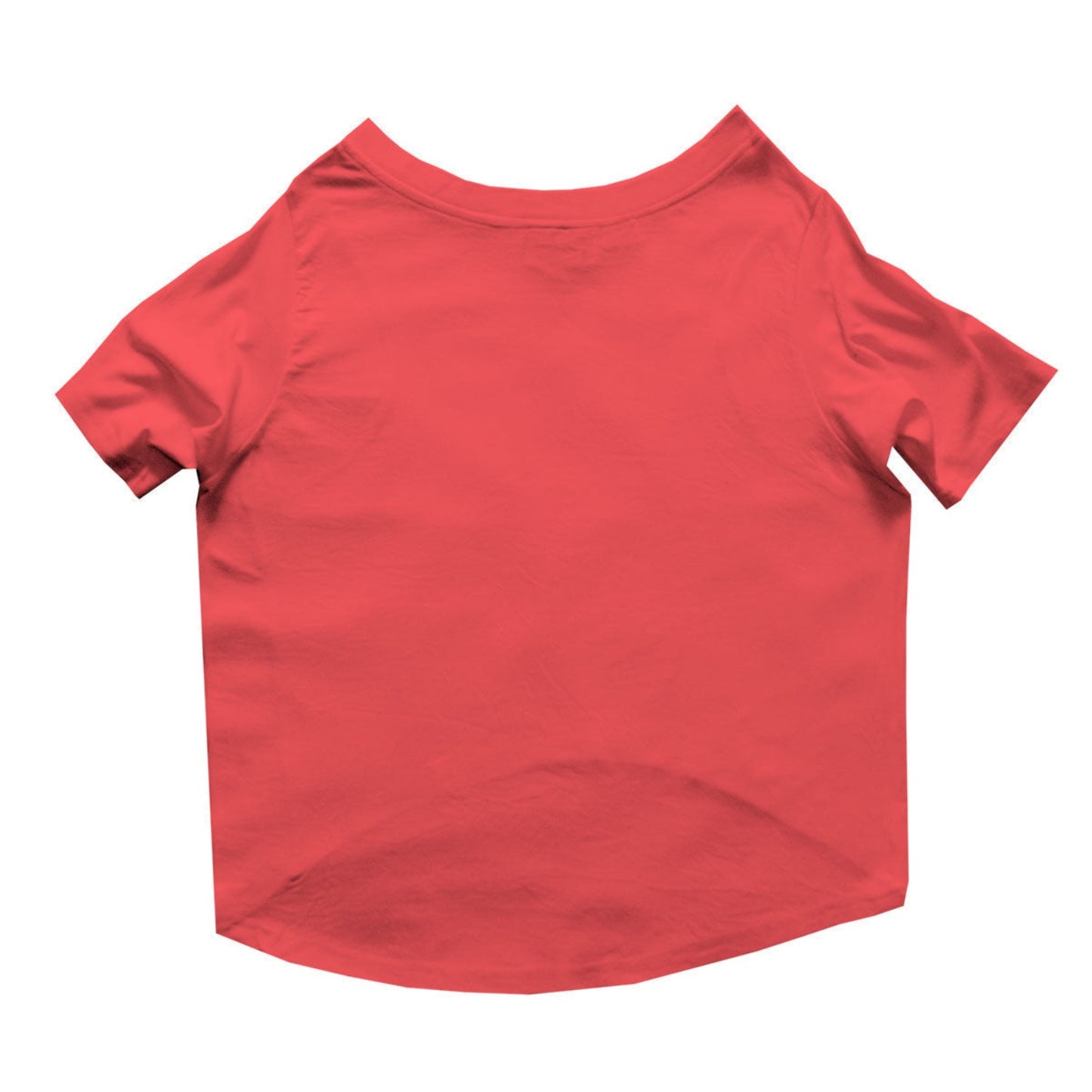 Ruse / i-love-my-human-crew-neck-dog-tee / Poppy Red