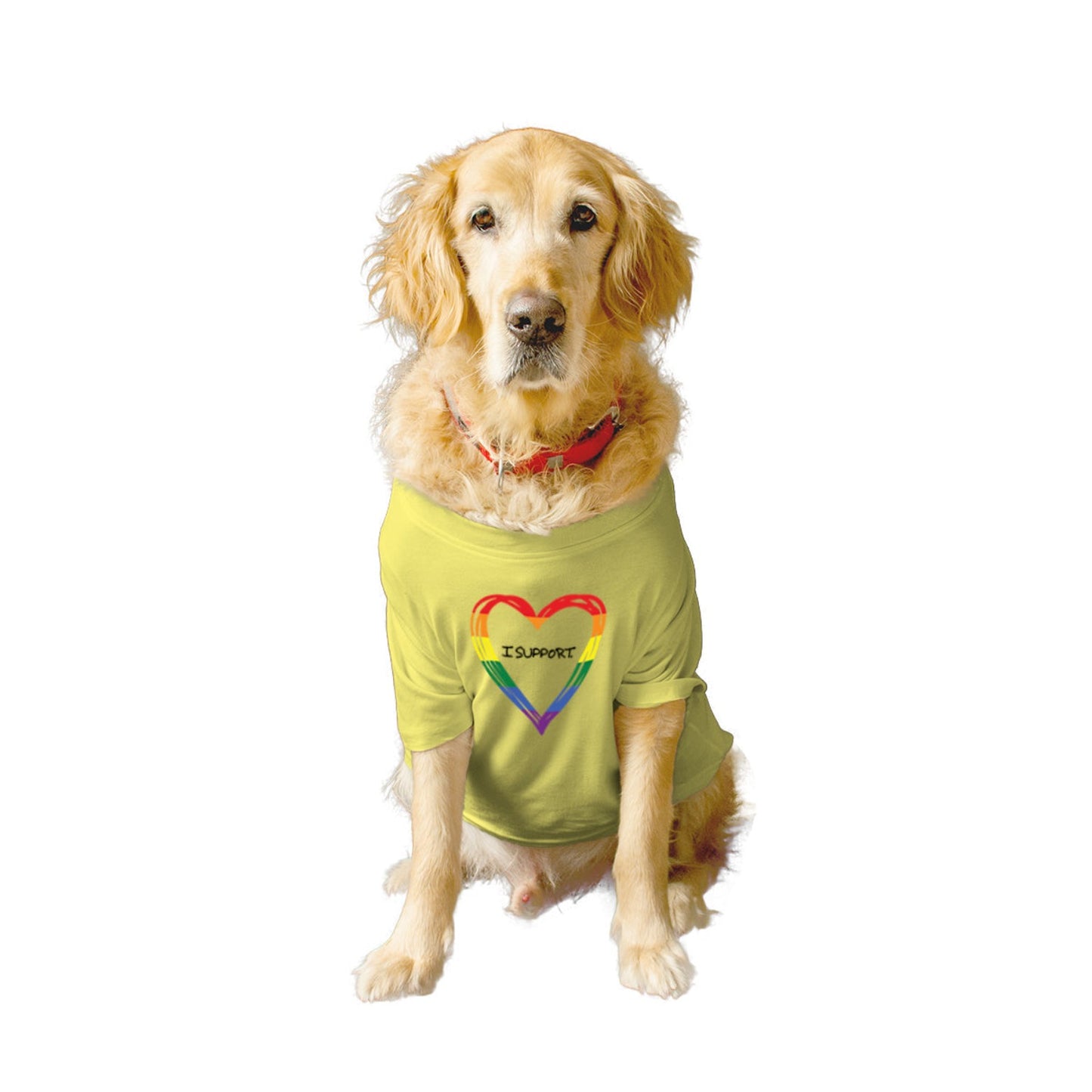 Ruse XX-Small (Chihuahuas, Papillons) / Lemon Tonic Ruse Basic Crew Neck "LGBTQ-2" Printed Half Sleeves Dog Tee