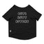 Ruse / Black Ruse Basic Crew Neck "CUTE BUTT PSYCHO" Printed Half Sleeves Dog Tee15