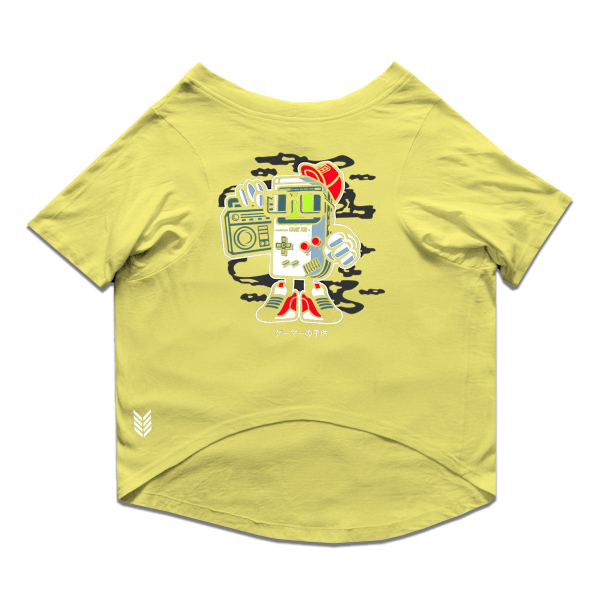 Ruse / Lemon Tonic Ruse Basic Crew Neck "Game Kid" Printed Half Sleeves Dog Tee10