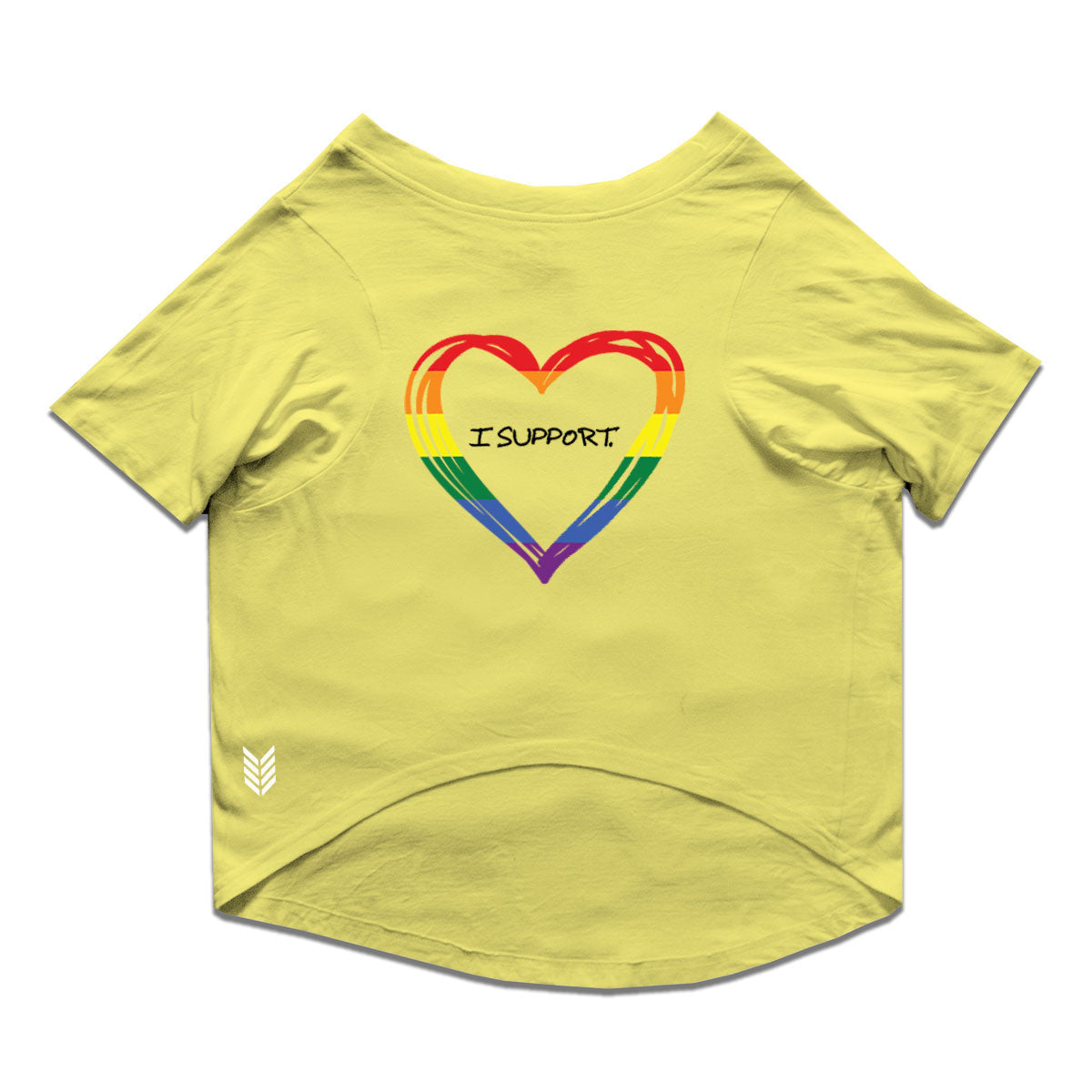 Ruse  / Lemon Tonic Ruse Basic Crew Neck "LGBTQ-2" Printed Half Sleeves Dog Tee10