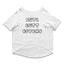 Ruse / White Ruse Basic Crew Neck "CUTE BUTT PSYCHO" Printed Half Sleeves Dog Tee14