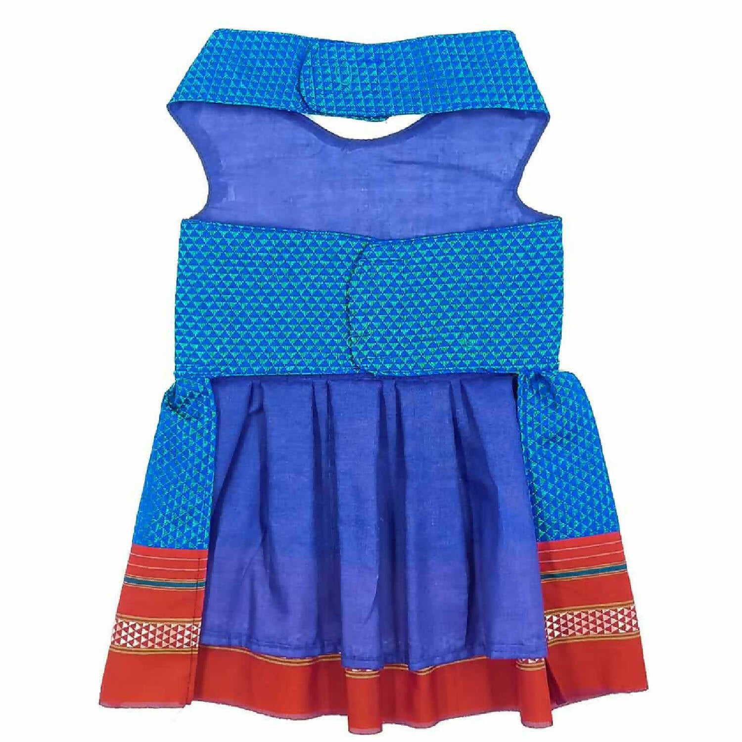 Buy LOTUS ETHNIC Girl's Khan/Khun Traditional Pattu Pavadai LEHENGA CHOLI  Chaniya Choli Parkar Polka (Blue, 0-9) at Amazon.in